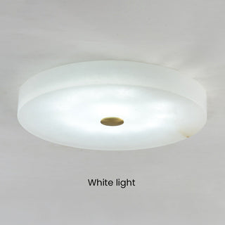 Marble Flush Mount Light – White Marble Ceiling Light, Modern Flush Mount Ceiling Fixture