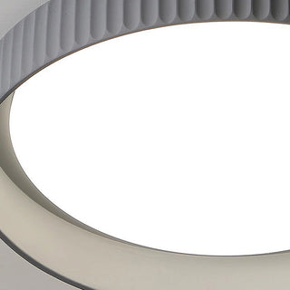 Plafonnier Industriel en Ciment - Luminaire Encastré Moderne avec Ampoule LED