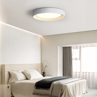 Plafonnier Industriel en Ciment - Luminaire Encastré Moderne avec Ampoule LED