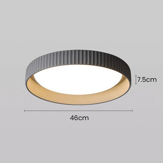 Plafonnier Industriel en Ciment - Luminaire Encastré Moderne avec Ampoule LED