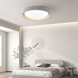 Plafonnier Industriel en Ciment - Luminaire Encastré Moderne avec Ampoule LED