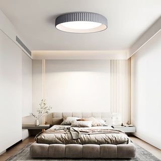 Industrial flush mount cement ceiling light, modern LED