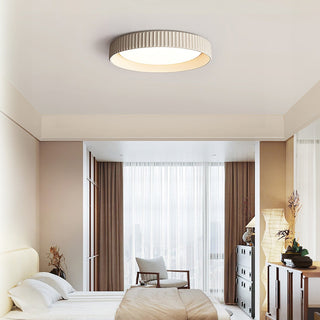 Plafonnier Industriel en Ciment - Luminaire Encastré Moderne avec Ampoule LED