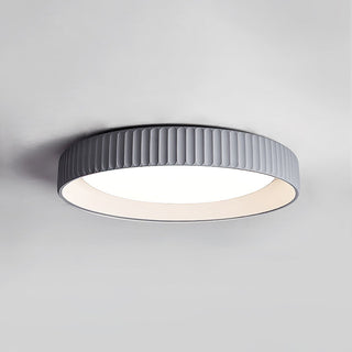 Plafonnier Industriel en Ciment - Luminaire Encastré Moderne avec Ampoule LED