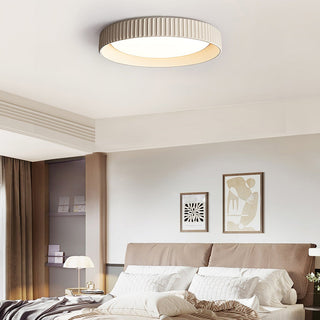 Plafonnier Industriel en Ciment - Luminaire Encastré Moderne avec Ampoule LED