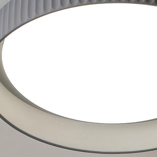Plafonnier Industriel en Ciment - Luminaire Encastré Moderne avec Ampoule LED