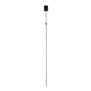 Bedside pendant with adjustable cord and aluminum shade