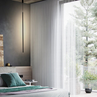 LED pendant with aluminum shade — Nordic bedroom design