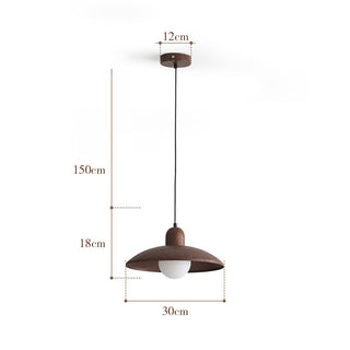 Iron wood ceiling light rustic brown – accent fixture glow
