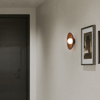 Brown iron wooden ceiling light – rustic wood accent