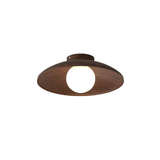 Wood iron ceiling fixture rustic brown – accent lighting