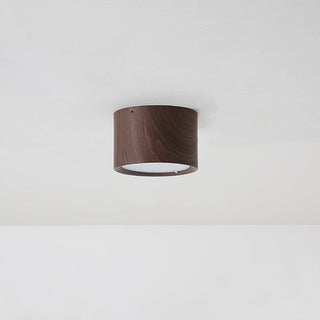 Mini LED column ceiling fixture, wood finish dining design