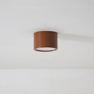 Modern mini wood column ceiling lamp, LED dining fixture