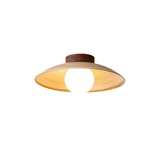 Adjustable retro wood ceiling fixture for hallway, pendant