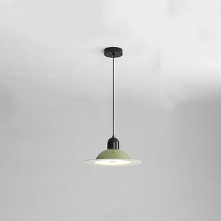 Stained acrylic LED pendant close-up — Nordic dining ceiling lamp