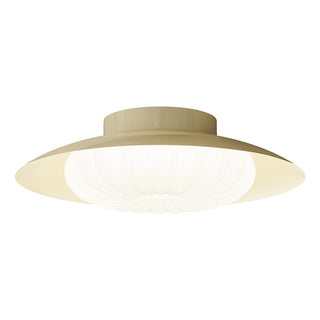 Vintage cream hallway ceiling lamp – iron plastic white glow