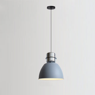 Scandinavian pendant close-up — small LED modern dining lamp