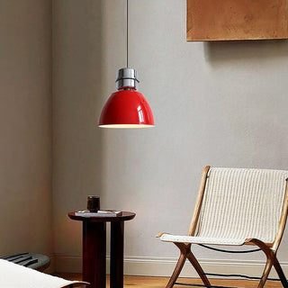 Small LED pendant close-up — Scandinavian modern dining lamp