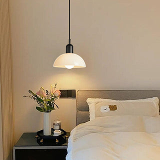 Mini suspension de chevet - Lampe moderne en vitrail avec ampoule E27, dimmable