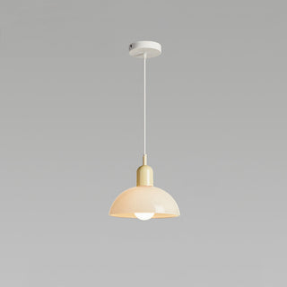 Mini stained glass dimmable pendant lamp — bedside ceiling fixture