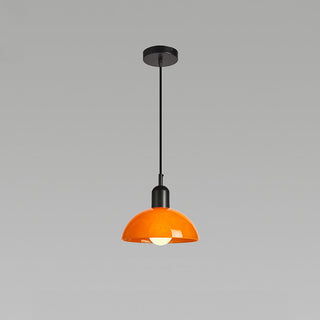 Mini bedside stained glass pendant lamp — dimmable E27 ceiling