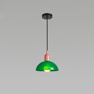 Mini suspension de chevet - Lampe moderne en vitrail avec ampoule E27, dimmable