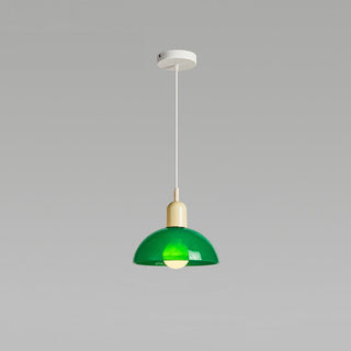 Mini suspension de chevet - Lampe moderne en vitrail avec ampoule E27, dimmable