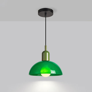 Mini suspension de chevet - Lampe moderne en vitrail avec ampoule E27, dimmable