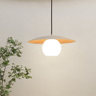 UFO mini iron disc pendant — creative metal glass ceiling lamp