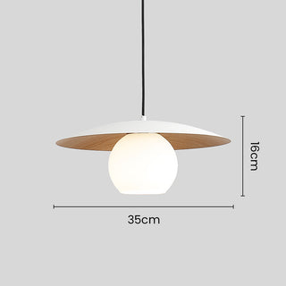 Mini iron disc pendant in interior — UFO creative metal lamp