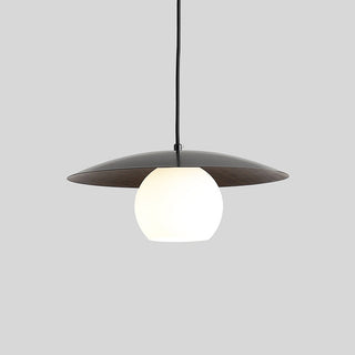 Iron disc pendant top view — mini UFO modern ceiling lamp