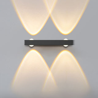 Aluminum minimalist long strip LED sconce detail — modern
