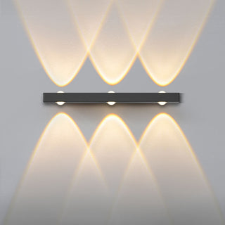 Modern aluminum long strip LED wall lamp angle — minimalist