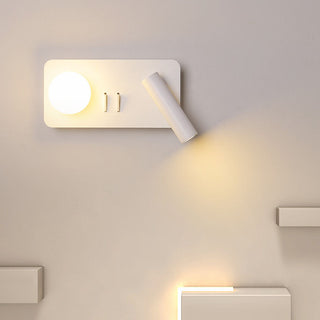 Adjustable 2-light rotation LED wall sconce detail — fixture