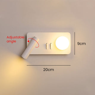 Appliques Murales LED - Spot Réglable 2 Lumières, Style Contemporain et Rotatif