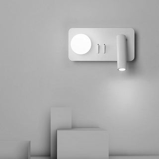 Contemporary 2-light LED rotation wall lamp angle — adjustable