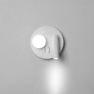 LED 2-light adjustable rotation wall sconce close-up — lamp