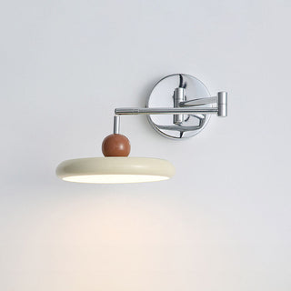 Swing arm mini adjustable modern wall sconce detail — lamp