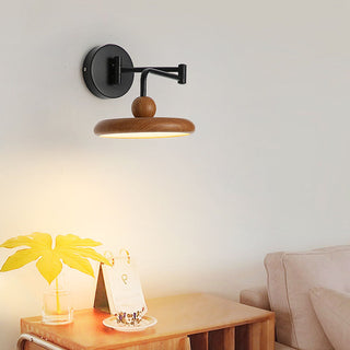 Mini swing arm adjustable modern wall lamp — reading sconce