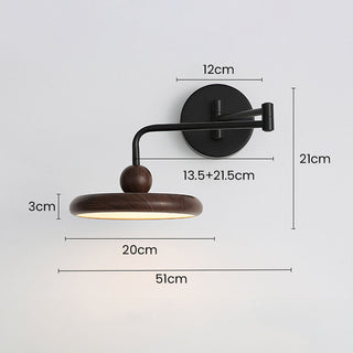 Adjustable swing arm mini modern wall sconce — lamp