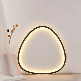Aluminum black oval ceiling fixture Nordic – LED geometric