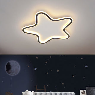 Star shape ceiling light LED – modern flush mount dining