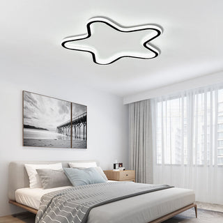 LED star ceiling fixture modern – flush mount dining room