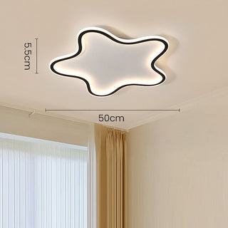 Star LED ceiling lamp modern – flush mount dining room glow