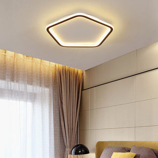 Modern Nordic pentagon ceiling light – LED flush mount