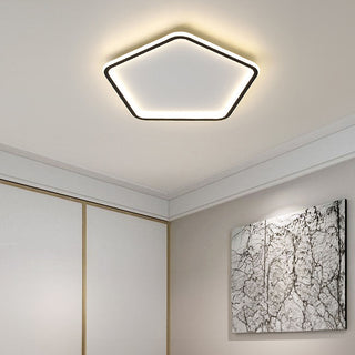Pentagon LED ceiling lamp Nordic – modern flush mount living