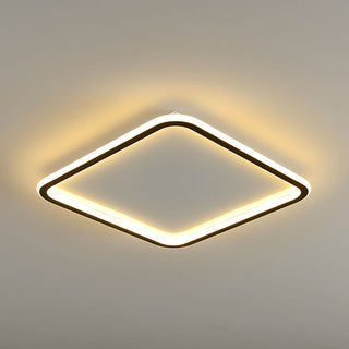 Flush mount LED ceiling light geometric – modern square hollow