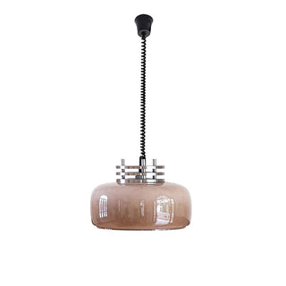 Modern coffee brown glass shade pendant — ceiling hanging lamp