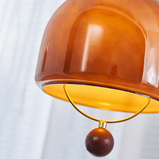 Bauhaus glass lantern styled — modern LED pendant fixture