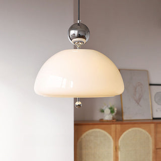 Vintage Pendant Lights - Creamy Glass Classic Pendant Lamp for Dining Room